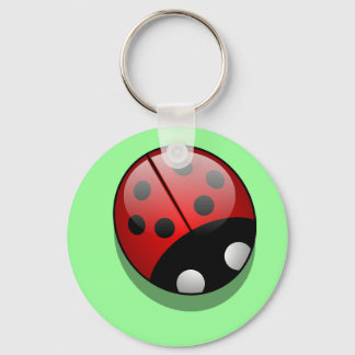 Porte-clés Porte - clé de coccinelle brillant