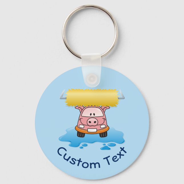 Porte-clés Porte - clé de cochon Carwash (Recto)