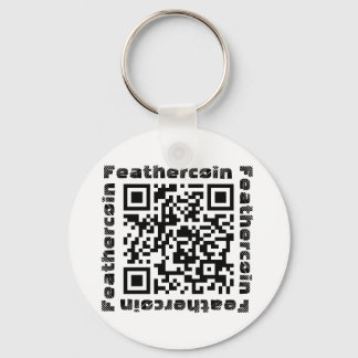 Porte-clés Porte - clé de code QR Feathercoin