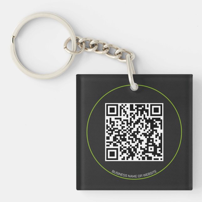 Porte-clés Porte - clé de code QR personnalisé (Devant)