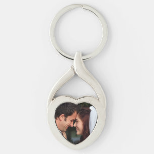 Porte-clés Porte - clé de coeur de photo