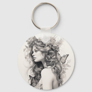 Porte-clés Porte - clé de collage photo et texte personnalisé