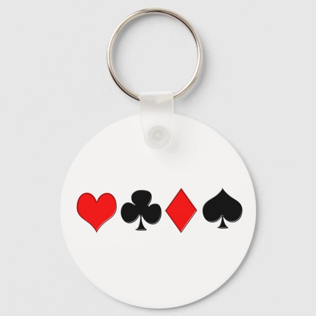 Porte-clés Porte - clé de combinaisons de poker (Recto)