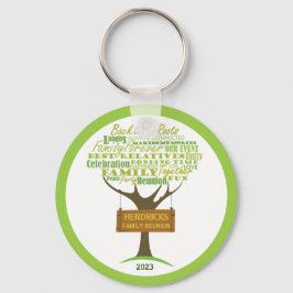 Porte-clés Porte - clé de conception de réunion d'arbre de fa