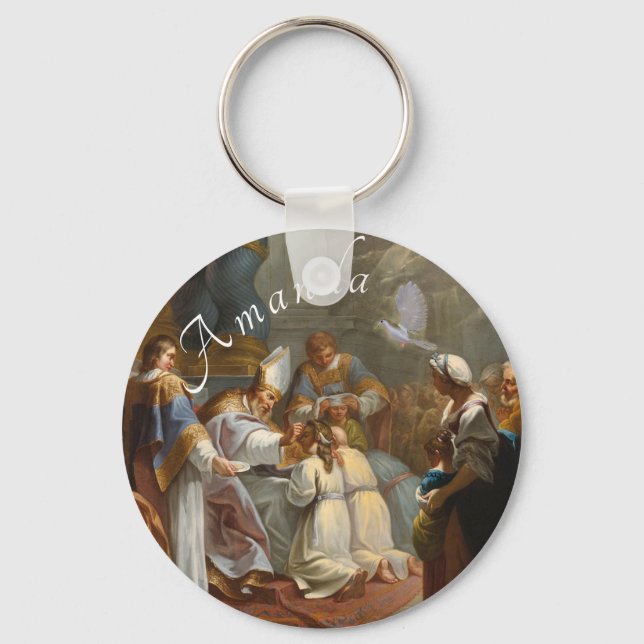 Porte-clés Porte - clé de confirmation personnalisé (Recto)