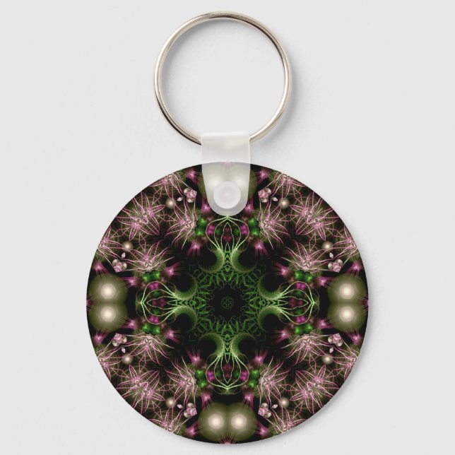 Porte-clés Porte - clé de couronne fractale (Recto)