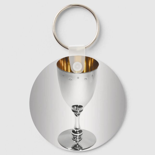 Porte-clés porte - clé de craie d'argent (Recto)