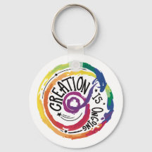 Porte - clé de créativité arc-en-ciel