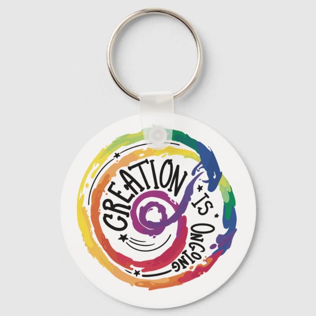 Porte-clés Porte - clé de créativité arc-en-ciel (Recto)