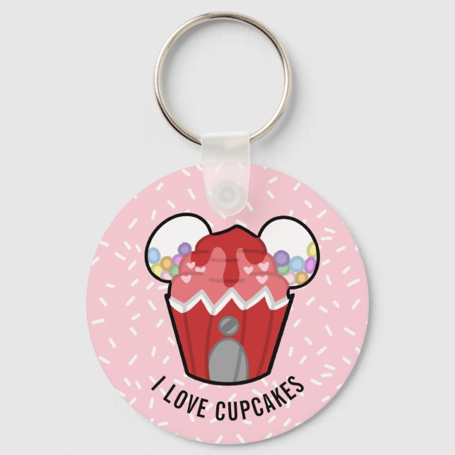 Porte-clés Porte - clé de Cupcake Lover Gumball Cupcake (Recto)