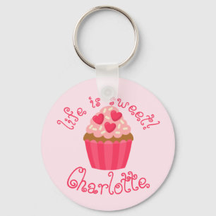 Porte-clés Porte - clé de Cupcake personnalisé