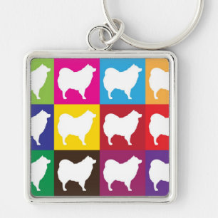 Porte-clés Porte - clé de damier d'Eskie