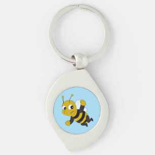Porte-clés Porte - clé de dessin animé d'abeilles