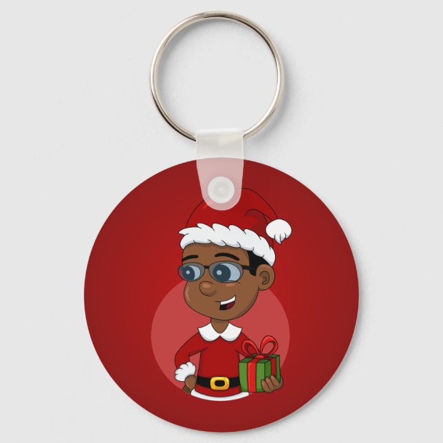 Porte-clés Porte - clé de dessin animé de Noël (Recto)