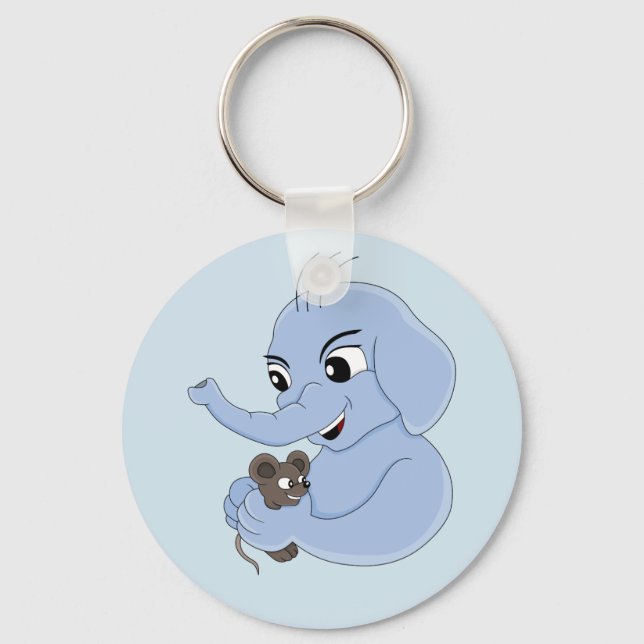 Porte-clés Porte - clé de dessin animé mignon pour éléphant (Recto)