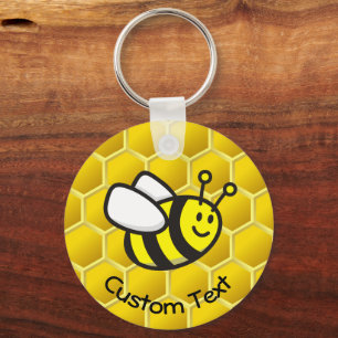 Porte-clés Porte - clé de dessin d'abeille