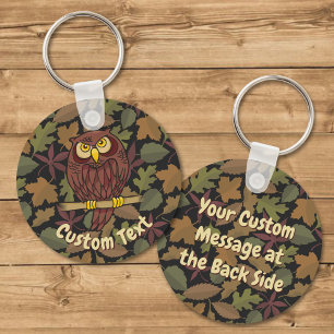 Porte-clés Porte - clé de dessin de Owl