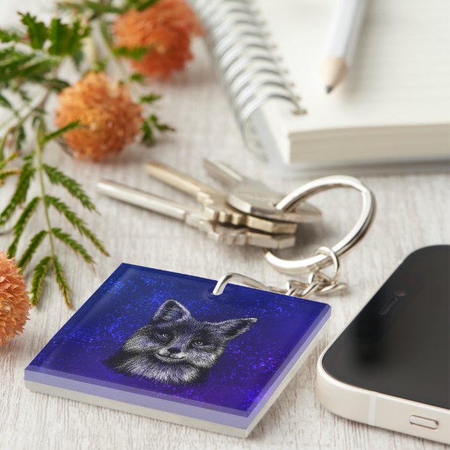 Porte-clés Porte - clé de dessin Fox (Devant Droit)