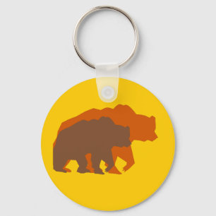 Porte-clés Porte - clé de deux ours Brown