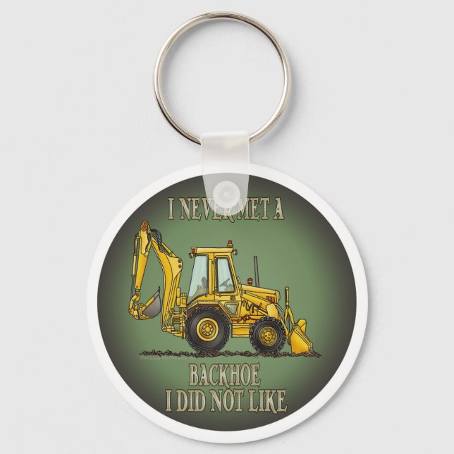 Porte-clés Porte - clé de devis de l'opérateur du backhoe (Recto)
