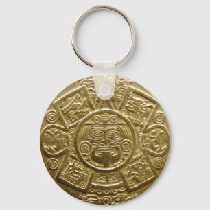 Porte-clés Porte - clé de disque solaire Aztec