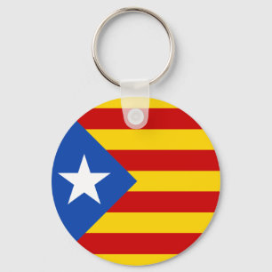Porte-clés Porte - clé de drapeau de la Catalogne Estrellada