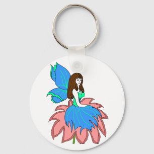 Porte-clés porte - clé de fée de fleur