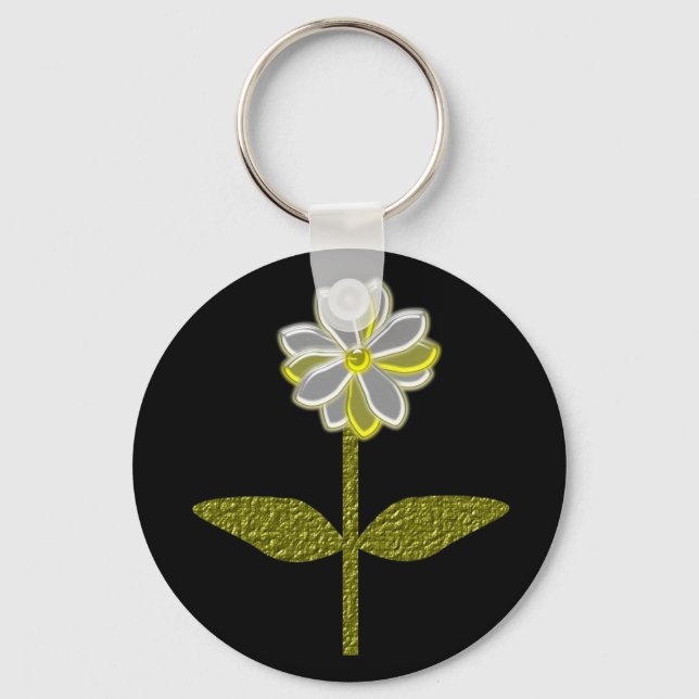 Porte-clés Porte - clé de fleur marguerite (Recto)