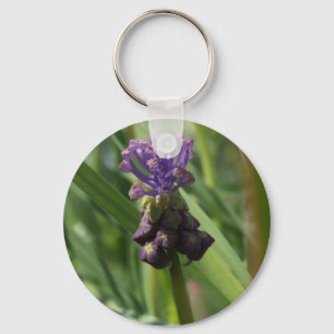 Porte-clés Porte - clé de fleurs violettes