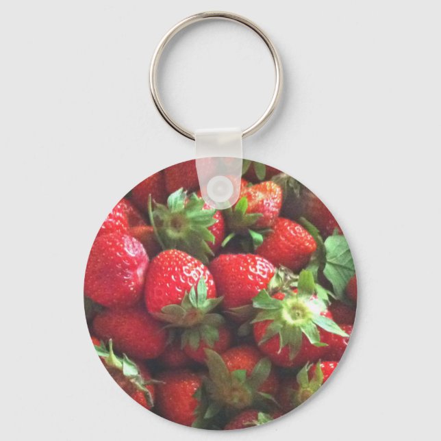 Porte-clés Porte - clé de fraises (Recto)