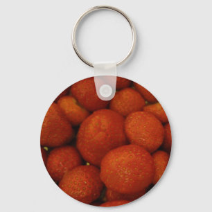 Porte-clés Porte - clé de fraises juteuses