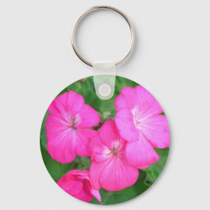 Porte-clés Porte - clé de géraniums roses