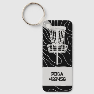 Porte-clés Porte - clé de golf de disque de numéro PDGA perso