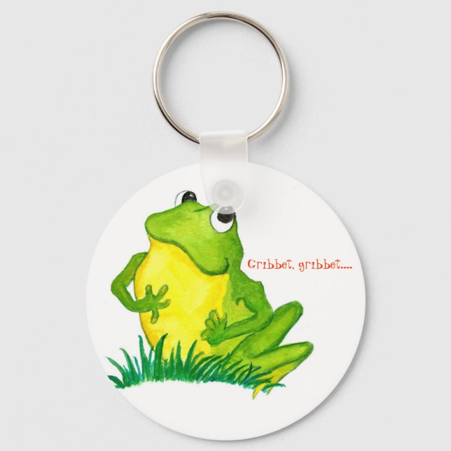 Porte-clés Porte - clé de grenouille verte (Recto)