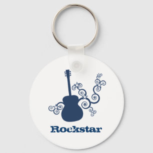 Porte-clés Porte - clé de guitare Rockstar, Royal Blue