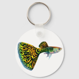Porte-clés Porte - clé de guppy de cobra de peau de serpent