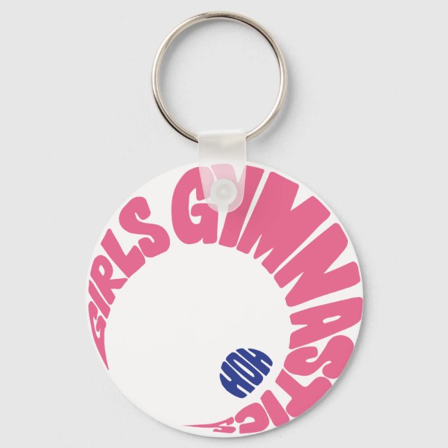 Porte-clés Porte - clé de gymnastique pour filles (Recto)