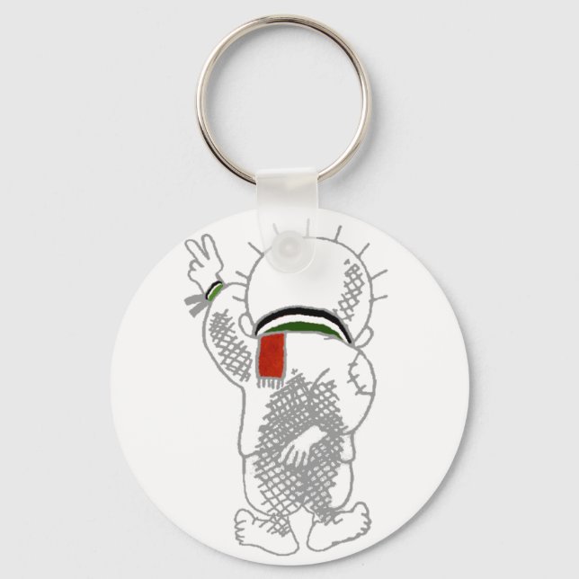 Porte-clés Porte - clé de Handala (Enfant Palestinien) (Recto)