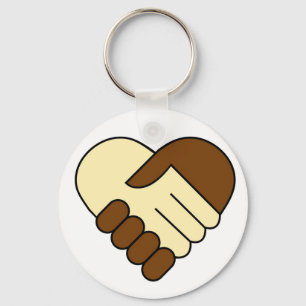 Porte-clés porte - clé de 'Heart handshake'