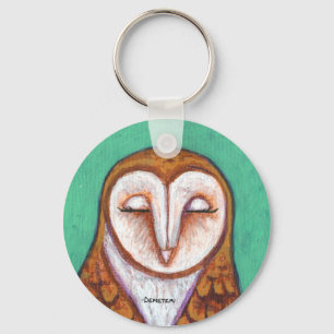 Porte-clés Porte - clé de hibou de grange