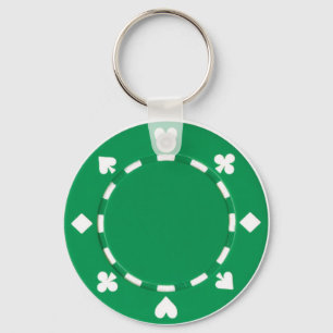 Porte-clés porte - clé de jeton de poker