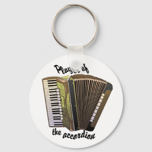 Porte-clés Porte - clé de joueur d'accordéon