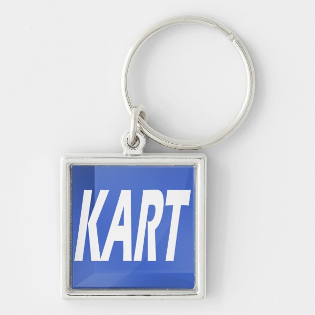 Porte-clés Porte - clé de KART (carré) (Devant)