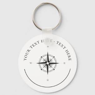 Porte-clés Porte - clé de la boussole marine