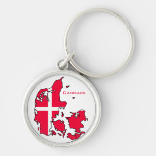 Porte-clés porte - clé de la carte du drapeau de marque
