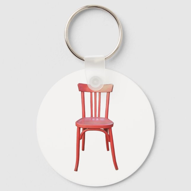 Porte-clés Porte - clé de la chaise rouge (Recto)