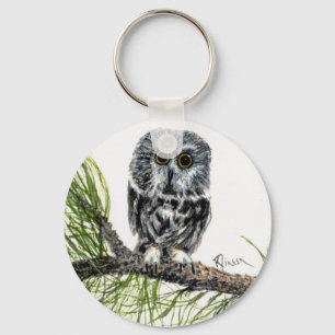 Porte-clés porte - clé de la Chouette blanche
