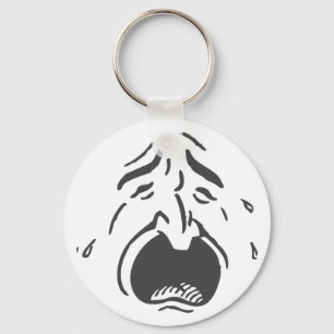 Porte-clés Porte - clé de la face de pleur