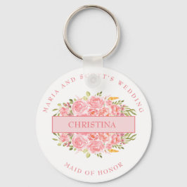 Porte-clés Porte - clé de la fête nationale de corail rose