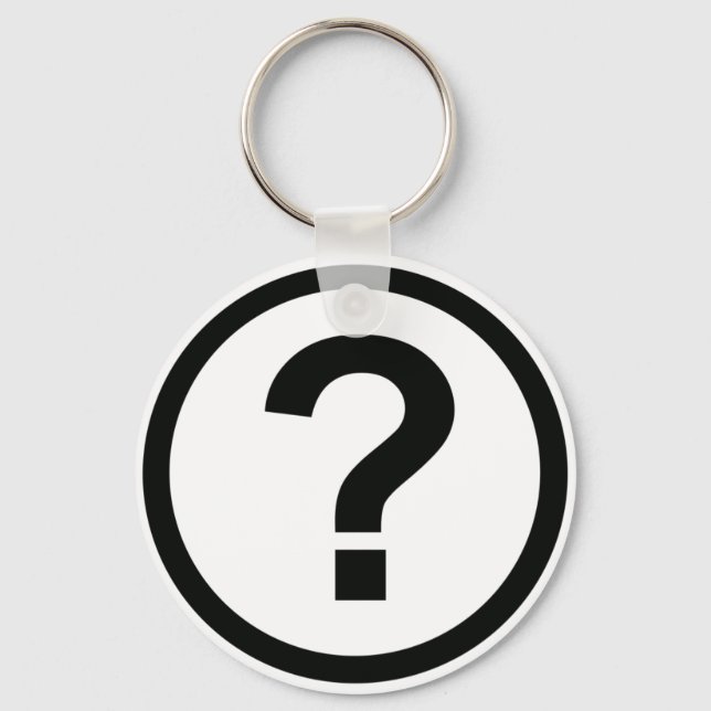 Porte-clés Porte - clé de la marque de question (Recto)